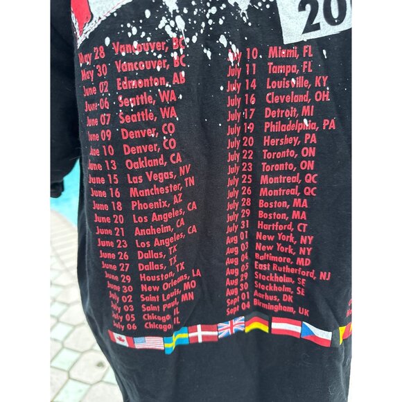 The Police World Tour 2007-2008 T-Shirt Size XL Black Vintage Band Tee - Picture 5 of 8